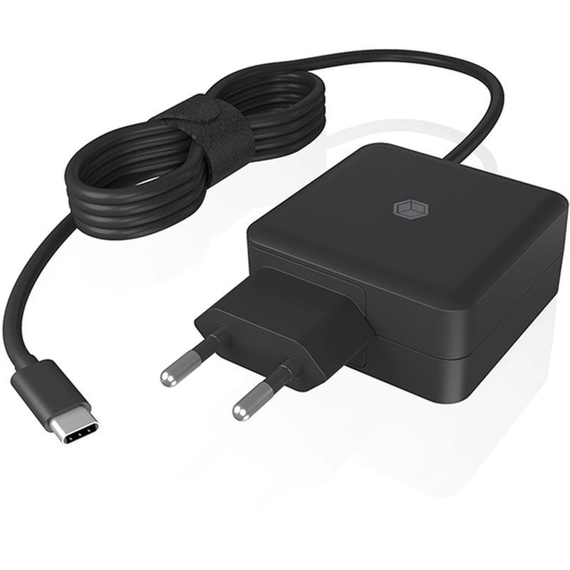 Φορτιστής ICY BOX IB-PS111-PD Universal για laptop με υποδοχή USB-C - 65 W