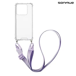 Θήκη Xiaomi Xiaomi 14 - Sonique Armor Σιλικόνης Με Strap Λιλά - Clear
