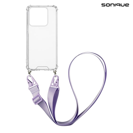 Θήκη Xiaomi Xiaomi 14 - Sonique Armor Σιλικόνης Με Strap Λιλά - Clear image 0