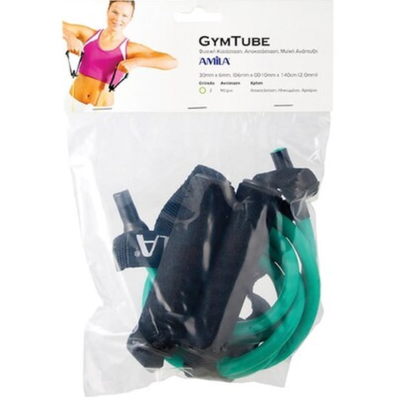 Λάστιχο Γυμναστικής Amila Gum Tube 48126 Μαλακό - Πράσινο image 1