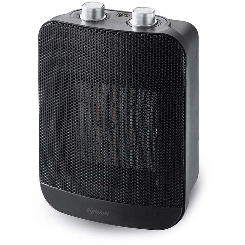 DIPLOMAT P8 2000W Κεραμικό Αερόθερμο Δαπέδου Μαύρο