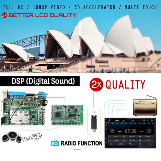 Oem F10360 Ηχοσύστημα Αυτοκινήτου Universal 1DIN 2GB/16GB Περιστρεφόμενη Οθόνη 10" - Μαύρο image 2
