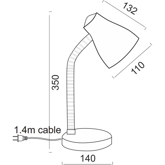 Πορτατίφ Aca Decor Yuppie E27 Πλαστικό 13.2x35cm - Λευκό/Μπλε image 1