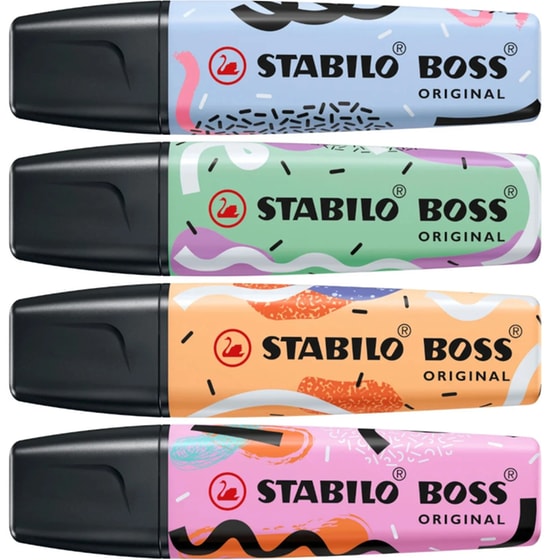 Μαρκαδόροι Υπογράμμισης Stabilo Boss Ju Schnee 2.0 mm (4 Τεμάχια) image 1
