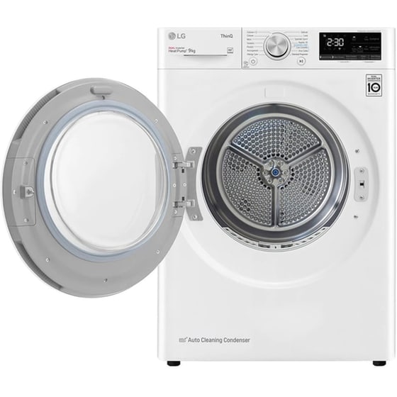 LG RH90V9AVHN 9 kg με Αντλία Θερμότητας Λευκό Στεγνωτήριο Ρούχων image 2