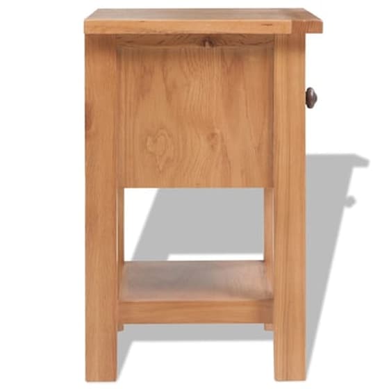 Κομοδίνο Vidaxl Από Μασίφ Ξύλο Δρυός Και Mdf 2τμχ 36x30x47 cm - Φυσικό image 5