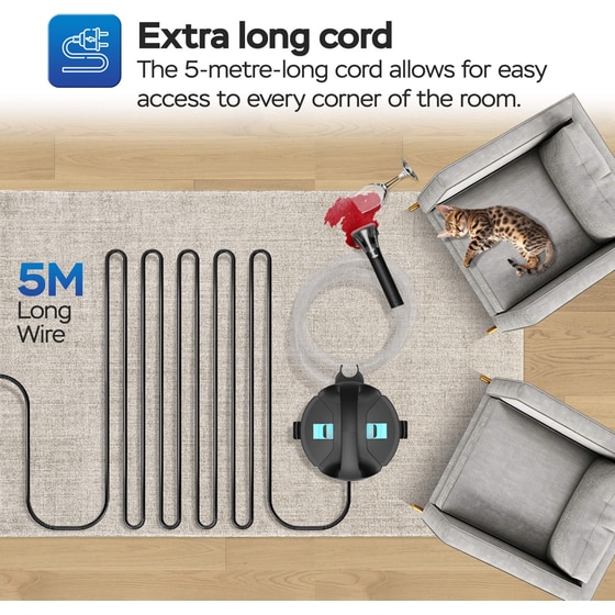 TURBOTRONIC TT-AQV600 500 W Μαύρο Σκούπα Υγρών και Στερεών image 12