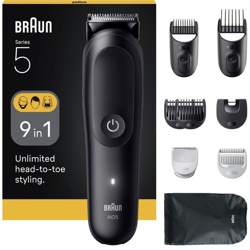 BRAUN Σετ Περιποίησης 9 in 1 Braun Multigroom Series 5 AIO5540