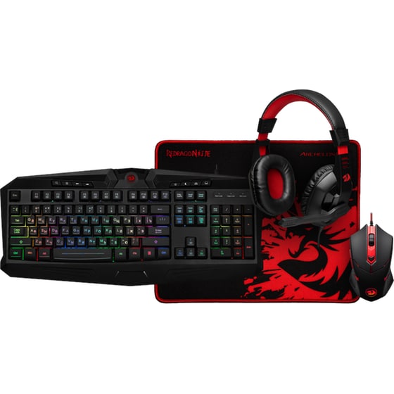 Gaming Σετ Redragon S101 4 σε 1 Πληκτρολόγιο με RGB φωτισμό, Ποντίκι, Ακουστικά & Mouse Pad image 1