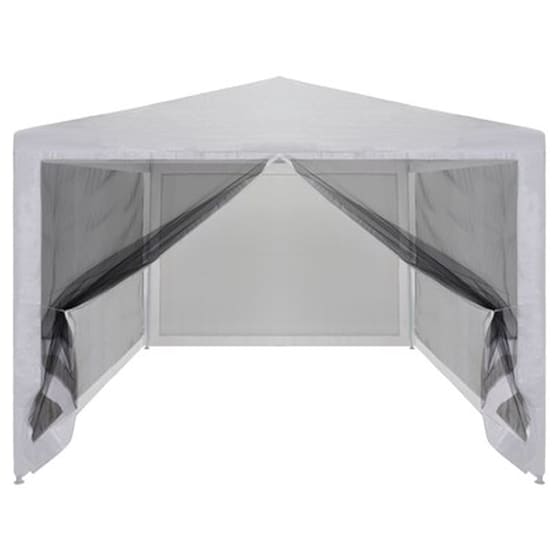 Τέντα Vidaxl Χάλυβας με Δίχτυ 4x3m - Λευκό image 3
