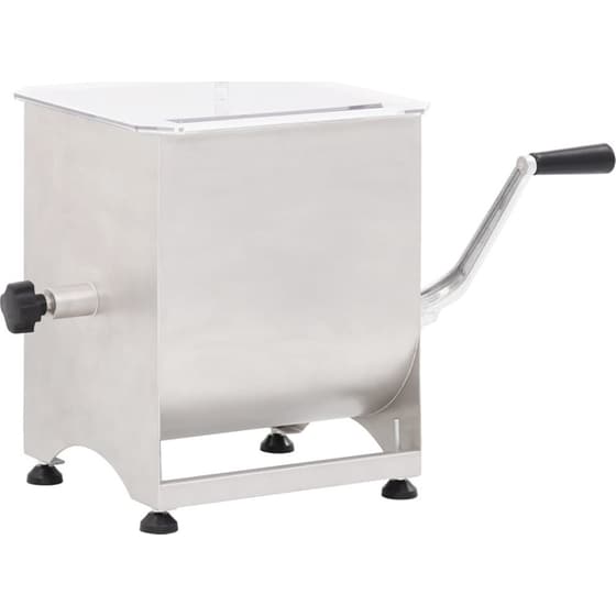 Ζυμωτήριο Κρεάτων VIDAXL 50960 με Κάδο 44 L Ασημί image 1