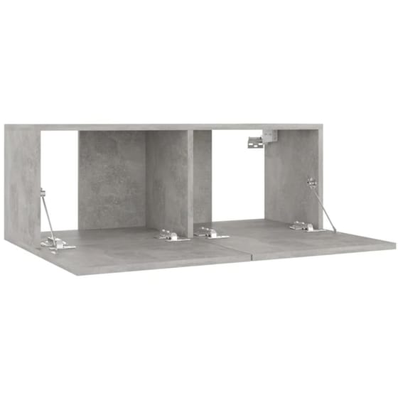 Έπιπλο Τηλεόρασης VidaXL από Μοριοσανίδα 80x30x30cm - Γκρι image 2