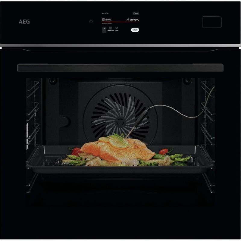 AEG TB8SB73ZAB 70 Lt Μαύρο Εντοιχιζόμενος Φούρνος Άνω Πάγκου