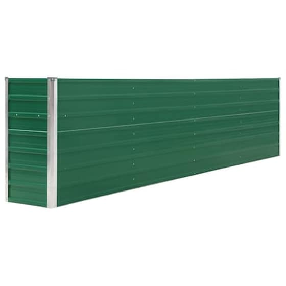 Vidaxl Ζαρντινιέρα Ψηλή Πράσινη 320x40x77 Εκ. Γαλβανισμένος Χάλυβας image 2