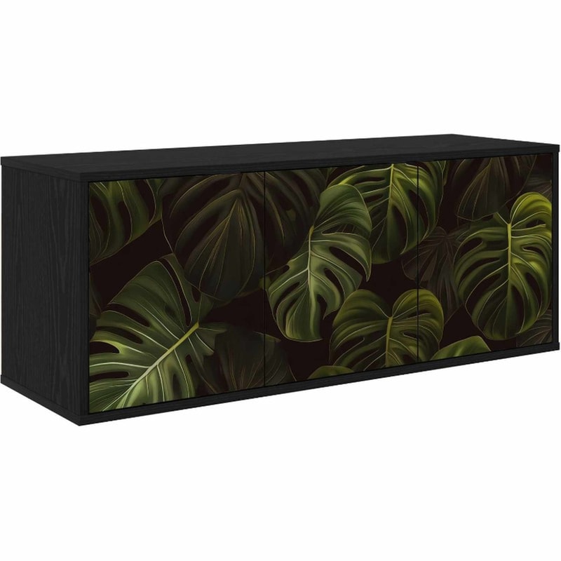 Έπιπλο Τηλεόρασης VidaXL ELBURG Επιτοίχιο 102 x 33 x 40 cm - Μαύρη Δρυς