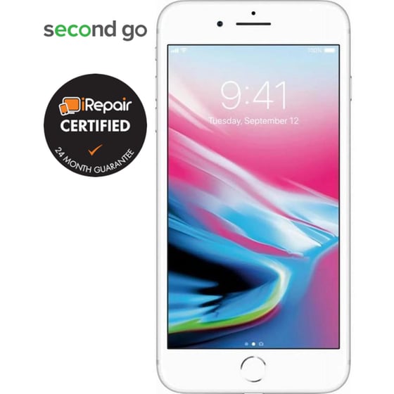 Μεταχειρισμένο Apple iPhone 8 Plus 64GB Silver second go Certified by iRepair image 1