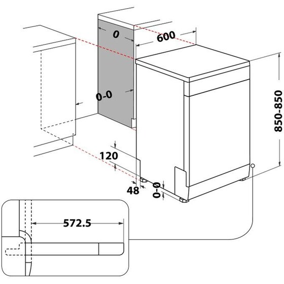 WHIRLPOOL WH2FFC14BN6W για 14 Σερβίτσια Λευκό Πλυντήριο Πιάτων image 5