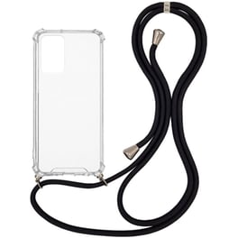 Θήκη Xiaomi  Redmi Note 10 Pro - Sonique Armor Με Κορδόνι Μαύρο - Clear