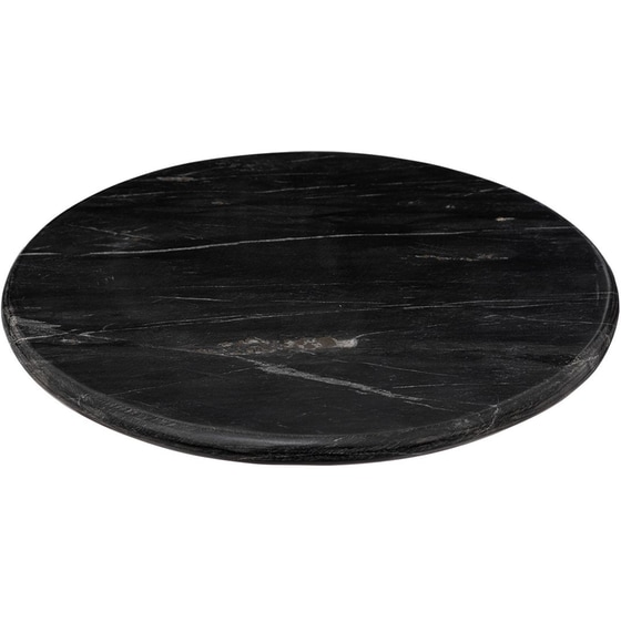 Πιατέλα Σερβιρίσματος Spitishop Μαρμάρινη Φ30x1.5 cm - Μαύρη image 0