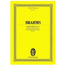 Βιβλίο Για Σύνολα Editions Eulenburg Brahms - Concerto Nr.2 In Bb Major [pocket Score]