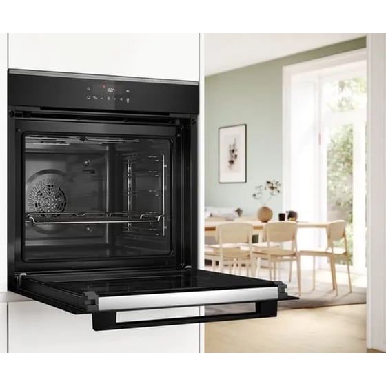 BOSCH HBA272BB3 71 Lt Μαύρο Εντοιχιζόμενος Φούρνος Άνω Πάγκου image 3