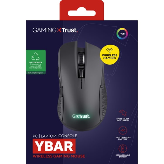 Trust GXT 923 Ybar Gaming Ασύρματο Ποντίκι - Μαύρο image 6