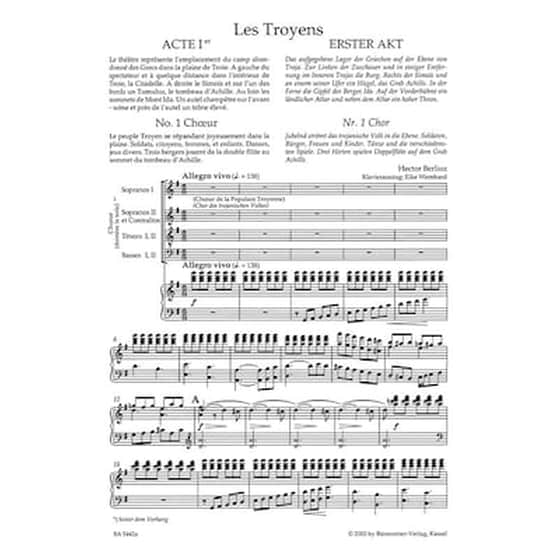 Berlioz - Die Trojaner [vocal Score] image 2