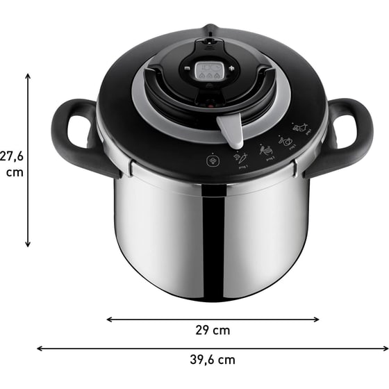 Χύτρα Ταχύτητας TEFAL P4551531 10 L Inox image 18