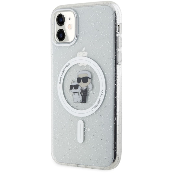 Karl Lagerfeld Magsafe Ringstand Case Iml Karl Choupette Θήκη Προστασίας Από Σκληρό Πλαστικό Για Iphone 11 (clear – Klhmn61hgkcnot) image 2