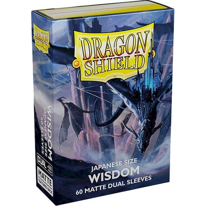 Wisdom Dragon Shield Japanese Size Matte Dual Sleeves (60 Sleeves)