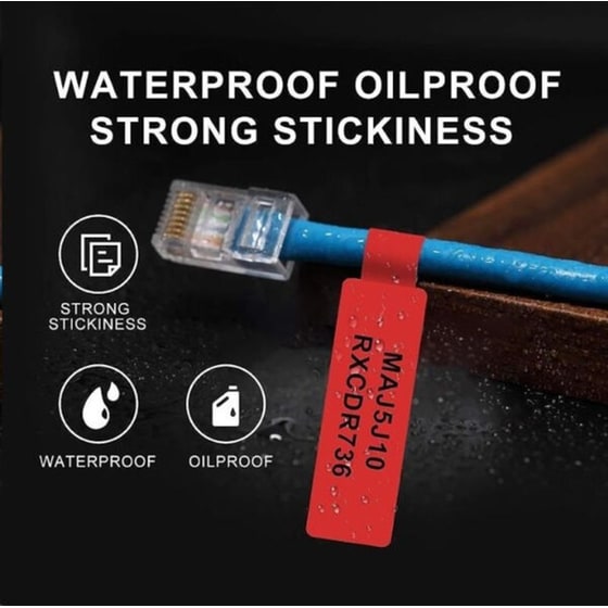 Κασέτα Ετικετογράφου NIIMBOT 12.5x74mm 65 Ετικέτες - Κόκκινο image 4