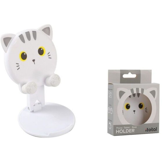 Βάση Γραφείου για Κινητό i-Total White Cat image 1