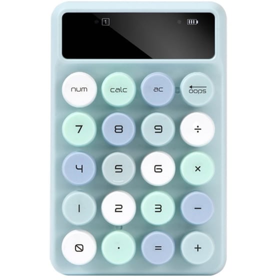 Alcatroz JellyBean Num A3 Ασύρματο Bluetooth Αριθμητικό Πληκτρολόγιο Crayon Aqua image 0