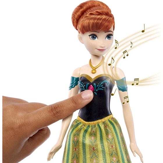 Κούκλα Disney Frozen Singing Anna (HLW56) image 1