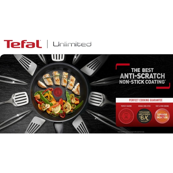 Αντικολλητικό Τηγάνι TEFAL UNLIMITED G25506 από Αλουμίνιο 28 cm image 3