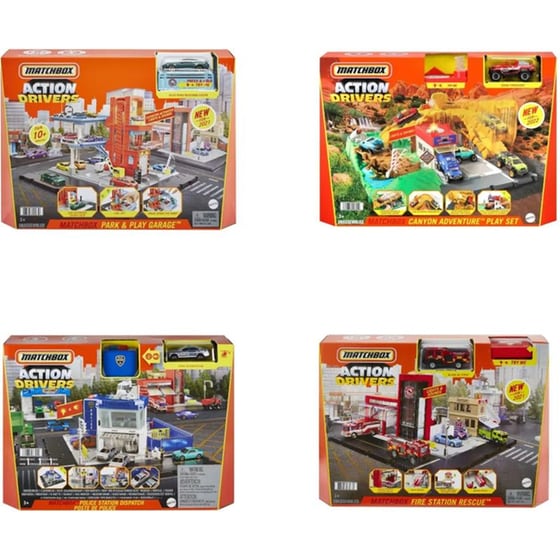 Matchbox Μεγάλα Σετ Δράσης 4 Σχέδια image 0