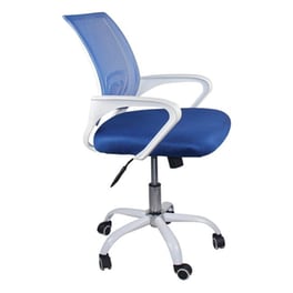 Καρέκλα Εργονομική Woodwell Bf2101 - SW Υφασμάτινη Λευκή/Μπλε