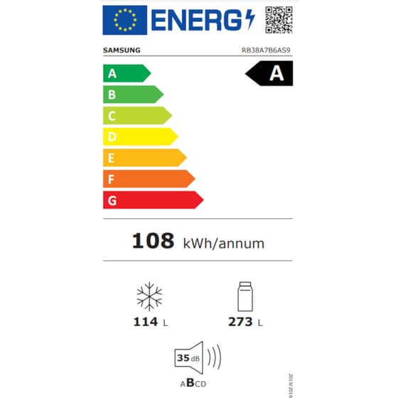Ψυγειοκαταψύκτης SAMSUNG RB38A7B6AS9/EF No Frost 387 Lt - Inox image 13