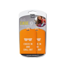 Ετικέτα Αποσκευών 2 τεμάχια- Glo Case ID Go Travel Πορτοκαλί
