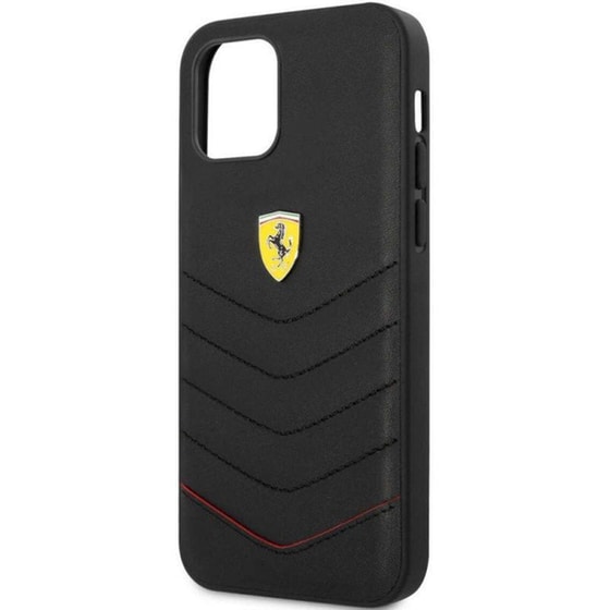 Θήκη Apple iPhone 12 Pro Max - Ferrari - Μαύρο image 1
