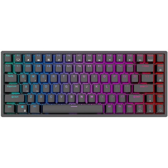 Royal Kludge RK84 Gaming Μηχανικό Ασύρματο Bluetooth Πληκτρολόγιο RGB Μαύρο (US) image 0