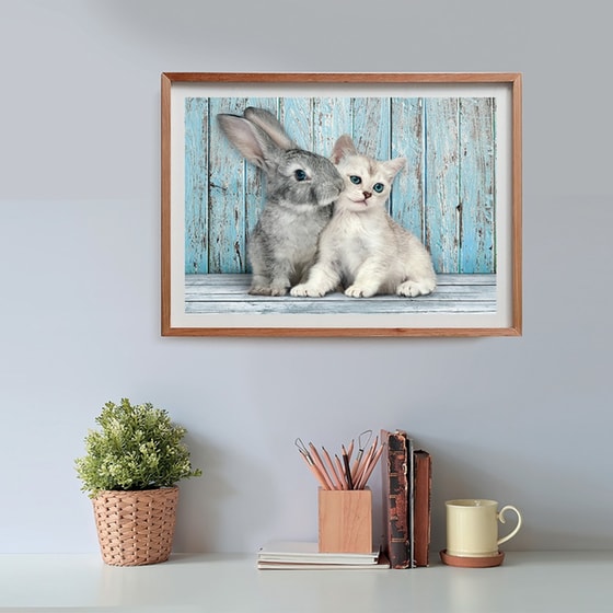 Παζλ Clementoni High Quality Collection Cat And Bunny - Compact Box (500 Κομμάτια) image 4