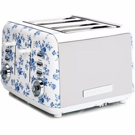 LAURA ASHLEY LA-STCR2 4 Θέσεων 1500W Μπλε/Λευκό Φρυγανιέρα Promo Gift