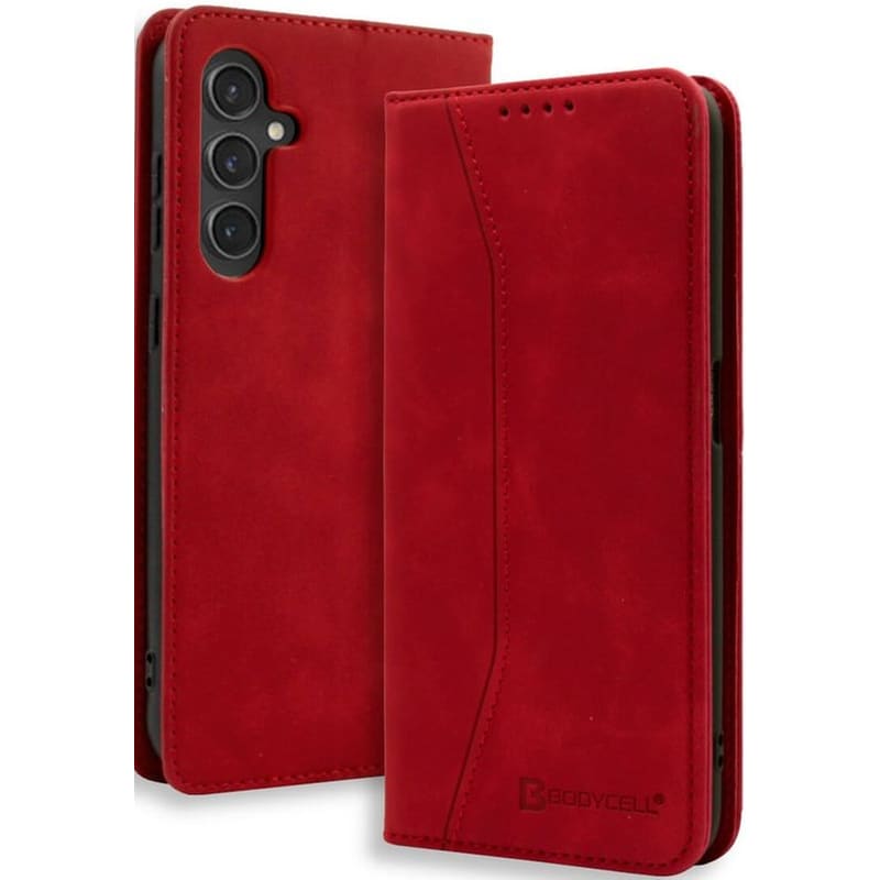 BODYCELL Θήκη Samsung Galaxy S23 FE - Bodycell Book - Red