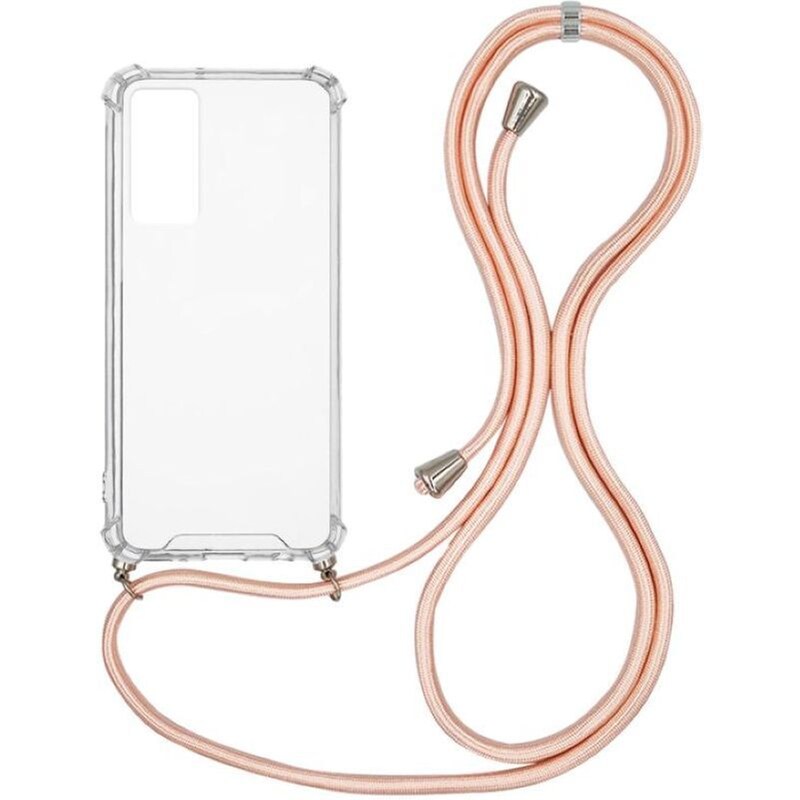 Θήκη Xiaomi Xiaomi 12X 5G - Sonique Armor Clear Με Κορδόνι - Ροζ