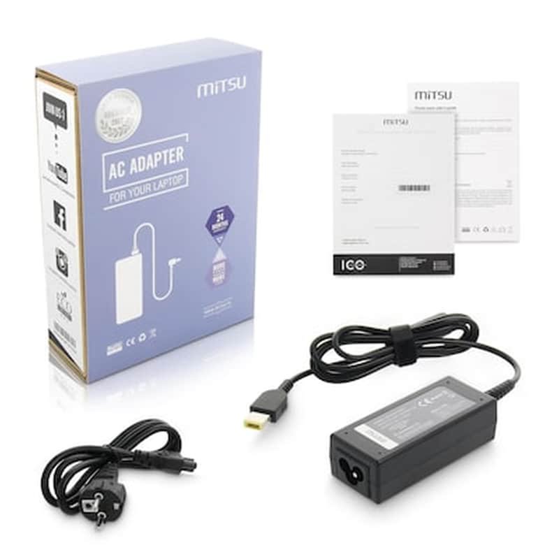 MITSU Φορτιστής Laptop Notebook Charger Mitsu 20v 2.25a (prostokątny 11.0x4.5 Pin - Yoga) - Lenovo