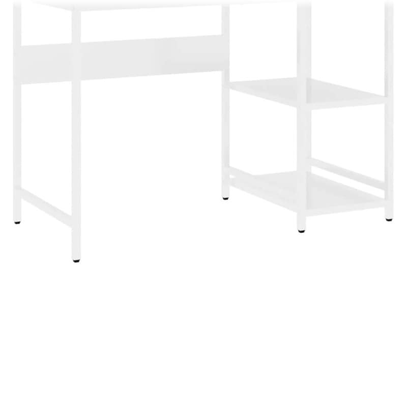 Γραφείο Υπολογιστή VidaXL από MDF και Μέταλλο 105x50x72 cm - Λευκό
