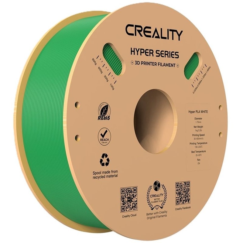 CREALITY Νήμα 3D Εκτυπωτή HYPER PLA 1kg 1.75mm - Πράσινο