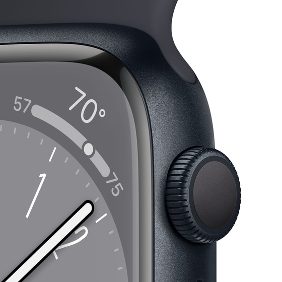 Apple Watch Series 8 Midnight Aluminium 41mm GPS - Midnight Sport Band Regular image 2