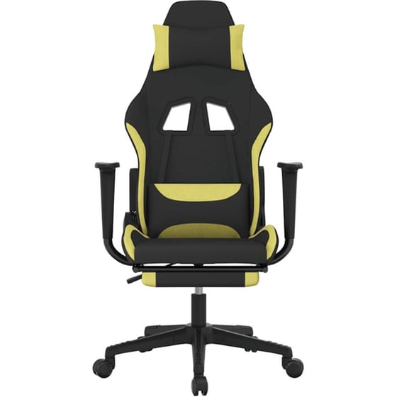 Καρέκλα Gaming VIDAXL 345506 με Υποπόδιο - Μαύρο image 2